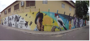 PAINEL GARFFITADO POR ROGER GRAFFITI – CENTRO EDUCACIONAL